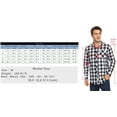 thumbnail image 5 of Uniexcosm Men's Flannel ShirtPlaid Long Sleeve Button Down Shirts, 5 of 8