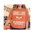 thumbnail image 6 of Funny Cat T-Shirt I Don't Like Morning People Sarcastic Quote Tee Unisex Apparel Humor Graphic Shirt, 6 of 10