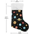 thumbnail image 2 of GZHJMY Christmas Stocking, Personalized Space Planet Large Candy Stocking Hanging Gift, 2 PCS Xmas Stockings Decoration for Family Holiday Party Ornaments Decor Fireplace, 2 of 7