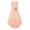 Pink, variant on XUNZOO Girls High Low Chiffon Flower Dress Kids Ruched Sleeveless Beaded Wedding Bridesmaid Formal Dress Mint Green 6