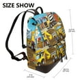 thumbnail image 2 of Balery Different Construction Site Vehicles Mochila de Cuero para Mujeres, Gran Capacidad, Bolsa de Viaje Multifuncional, Mochila de Cuero y Bolsa de Hombro para Mujeres, 2 of 4