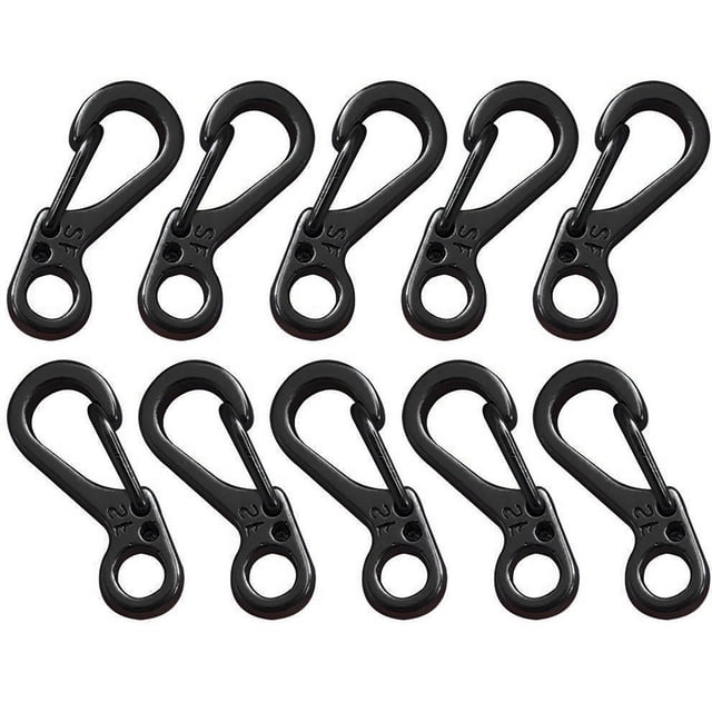 Dvkptbk Carabiner Buckle 10Pcs Mini Carabiner Keychain Mountaineering Spring Survival Equipment Buckle Camping & Hiking