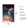 thumbnail image 2 of Pétrole Stella Gasoline - Nymph and Cherub - Vintage Advertising Poster by Henri Gray c.1897 - Fine Art Matte Paper Print (Unframed) 30x44in, 2 of 4