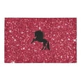 thumbnail image 2 of CADecor sparkling unicorn red Non-Slip Bath Rug Bath Mat Rug Doormat 30x18 inches, 2 of 3