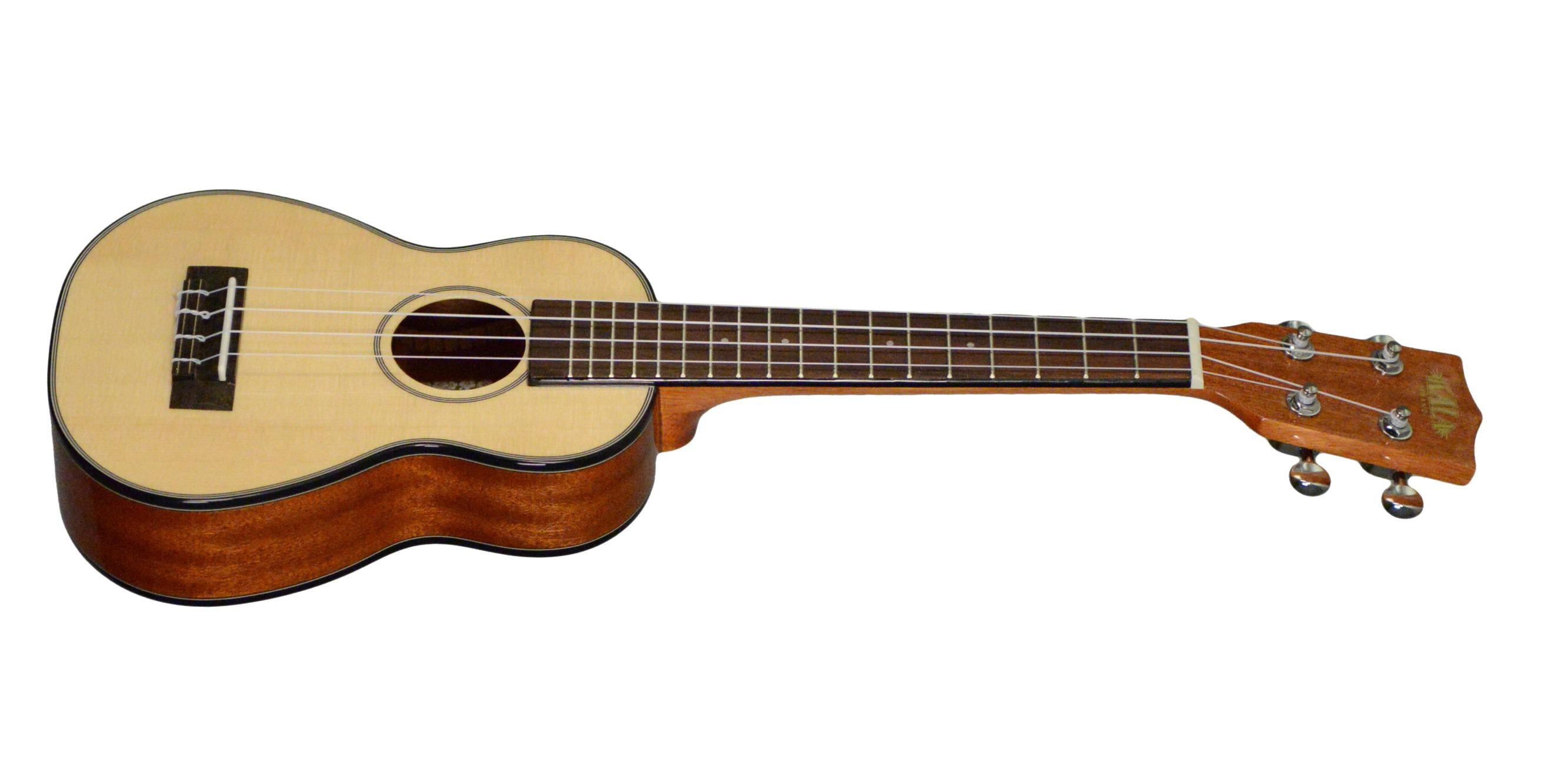 Kala Gloss Solid Spruce Mahogany Long Neck Soprano Ukulele
