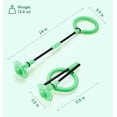 thumbnail image 7 of Mumba Kids Foldable Ankle Skip Ball Flash Jump Colorful Sports Swing Ball, Fitness Jump Rope Fat Burning Game for Adults and Children (Green), 7 of 7
