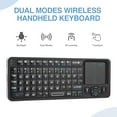 thumbnail image 3 of Mini teclado Bluetooth Rii K06 con retroiluminación y touchpad IR, 3 of 8