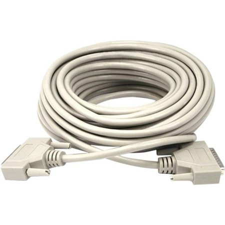 UPC: 0844660015871 | Monoprice DB25 Molded Cable – 50 Feet – White | Male to Male