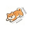 thumbnail image 3 of Funny 2D Dog Shaped Floor Mat, Soft Non-Slip Fleece Door Rug for Entryway Bedroom Bathroom, Cute Pet Print Indoor Carpet, 23.6 x 15.9 Inch Multicolor, 3 of 6