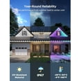 thumbnail image 4 of Govee RGBIC WiFi Wireless Outdoor Permanent String Lights, 100ft, White, 4 of 10