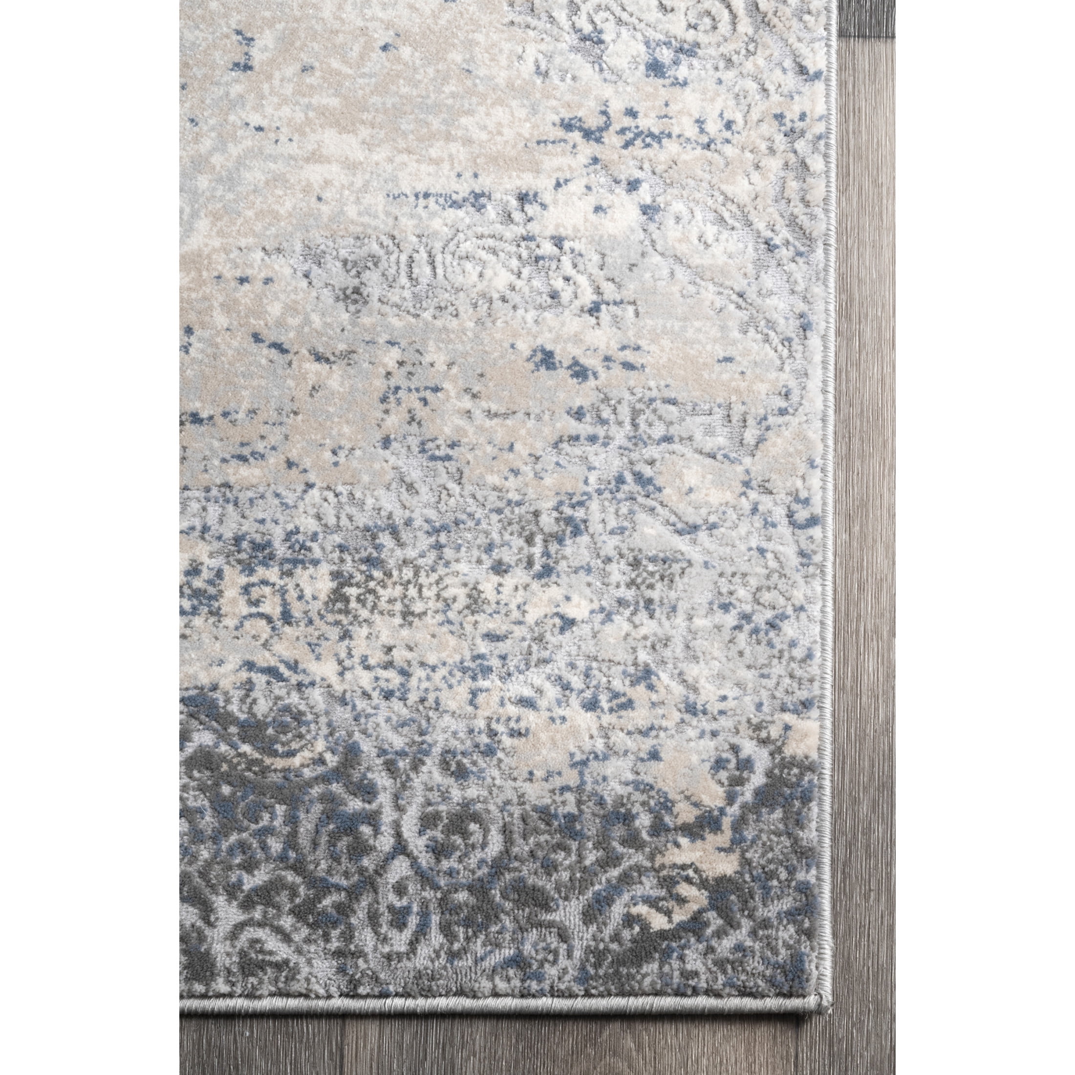 nuLOOM Twilight Tribal Distressed Area Rug, 6' 7" x 9', Twilight Silver