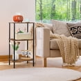 thumbnail image 5 of Oumilen Indoor Modern Lightweight Wood Rectangle End Table, Brown, 5 of 7