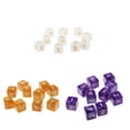 thumbnail image 1 of Paquete de 30 Dados D6 CUTICAT Dados poliédricos Morado Café Blanco, 1 of 8