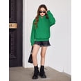 thumbnail image 4 of Arshiner Girls Half Zip Sweatshirt Fleece Quarter Zip Pullover Sweatshirts Fall Clothes for Teen Girls Thumb Hole, 4 of 6