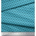 thumbnail image 2 of Soimoi Blue Modal Satin Fabric Ornament Christmas Decor Fabric Printed Yard 42 Inch Wide, 2 of 3