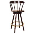 thumbnail image 1 of Tabouret de Bar Colonial en Noyer, 1 of 1