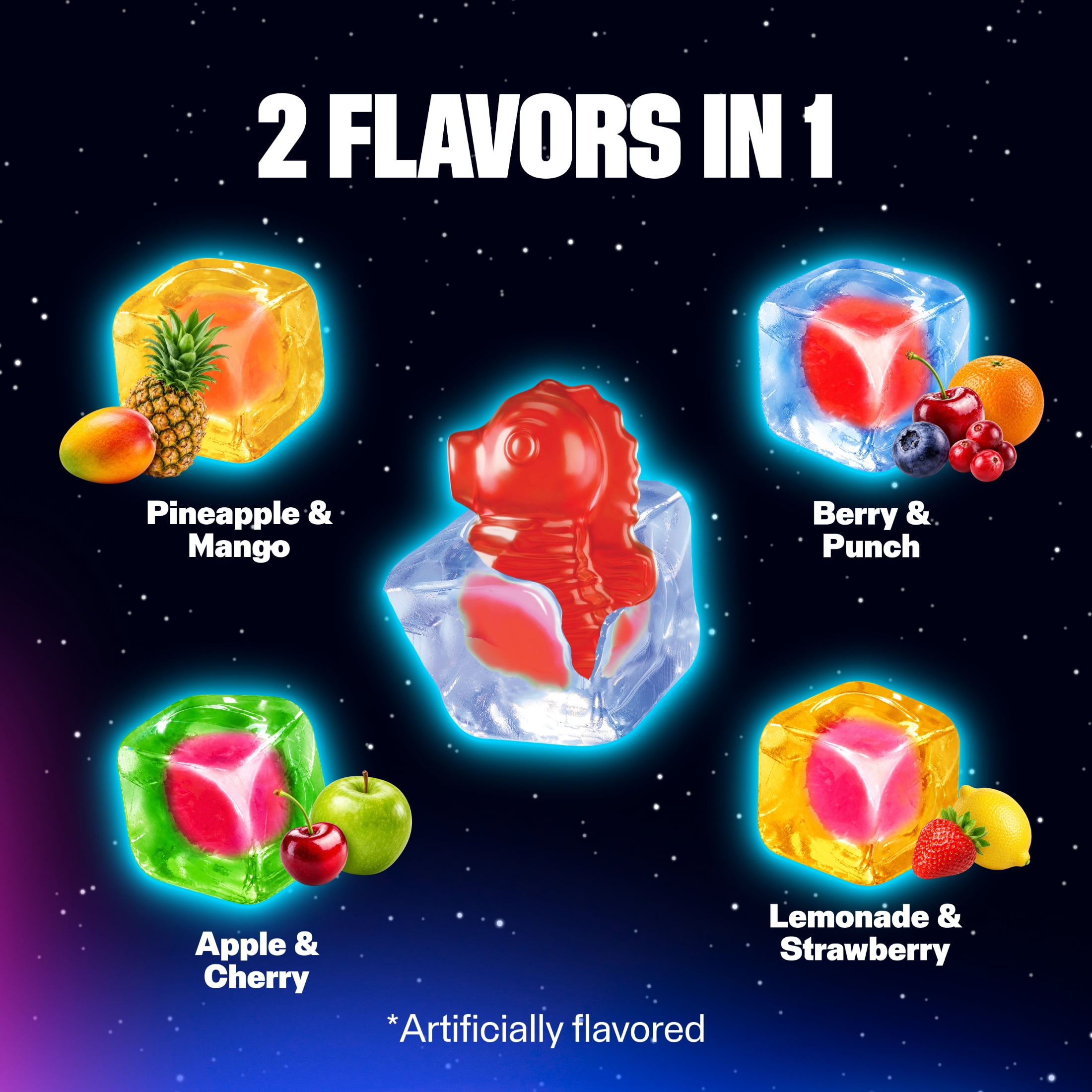 Juicy Drop Gummy Mystery Cubes Duos 5 OZ Bag
