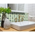 thumbnail image 3 of HomeRoots 400196 5 x 5 in. Aegean Orb Green Removable Peel & Stick Tiles, 3 of 9