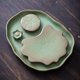 thumbnail image 2 of Bandeja de cerámica para té, mesa de té para uso doméstico, mesa de té pequeña para oficina, bandeja de té, mesa de té sencilla, bandeja para pistola seca tipo almacenamiento de agua, 2 of 5