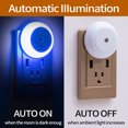 thumbnail image 4 of Mini LED Night Light, Plug-In, Dusk to Dawn Sensor, Compact, Ideal for Bedroom, Bathroom, Nursery, Hallway, Kitchen - Blue light, 4 of 6
