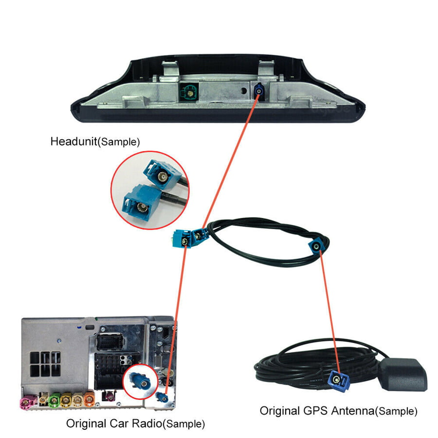 Car GPS NAVI Antenna Splitter For Mercedes Benz Android Audio Walmart.com