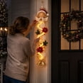 thumbnail image 5 of Glowing Angel Front Porch Decorations Outdoor with Led, Bright Outdoor Decor for Porch with Snowflakes for Entry, Elegant Porch Decorations with Red Flowers for Winter Holiday, 5 of 6