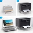 thumbnail image 6 of HannLk Desktop Monitor Computer Storage Lifting Rack Acrylic Printer Laptop Risers, 6 of 10