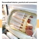 thumbnail image 5 of Organizadores y almacenamiento para baño, neceser translúcido, neceser de viaje portátil con asa y cremallera, estuche para cosméticos colgante y práctico, ideal para maquillaje., 5 of 6