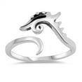 thumbnail image 1 of Dragon Vintage Open Knuckle Midi Ring .925 Sterling Silver Boho Band Jewelry Female Male Size 9, 1 of 4