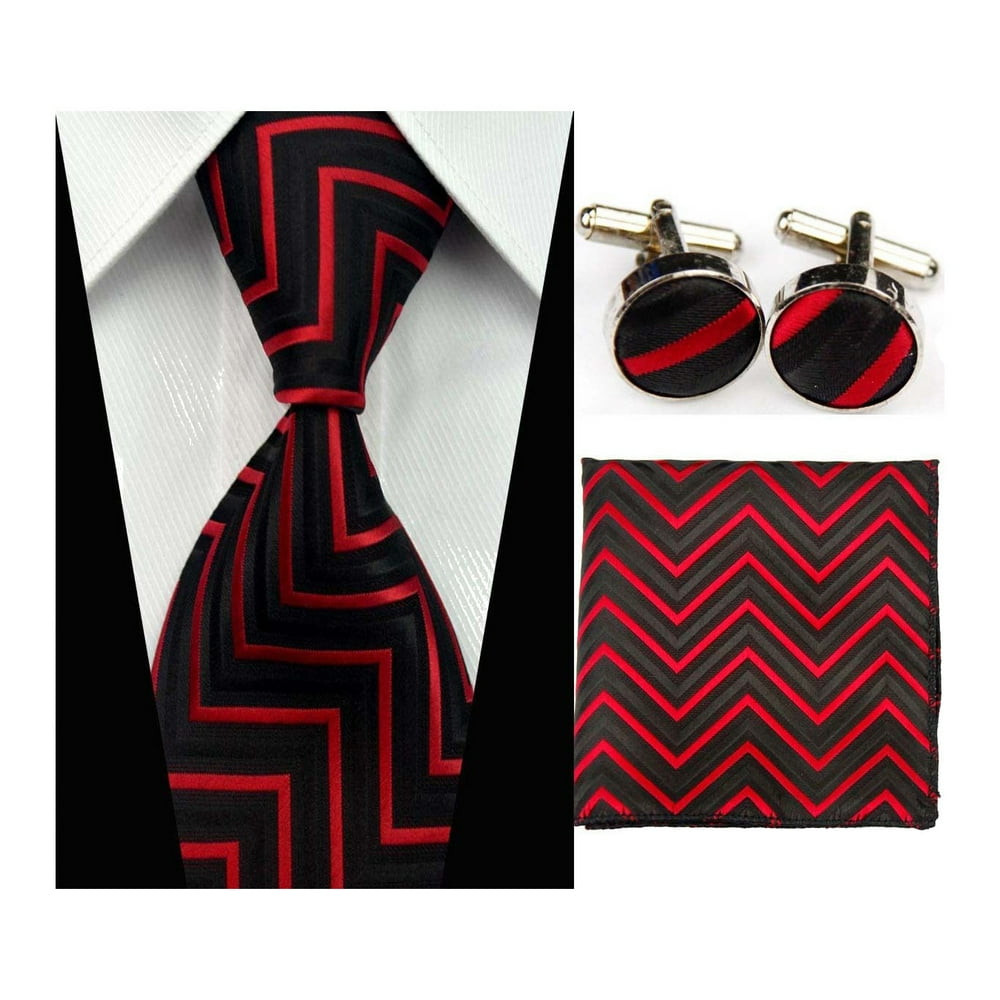 Quality Connection Traditional Classic Matching Tie, Cufflink and
