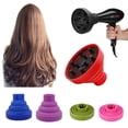 thumbnail image 2 of Silicone Hairdryer Diffuser Salon Tool Cover Adjustable Temperature Resistant Dispersing Drying Hair Dryer Universal Scalable, 2 of 9