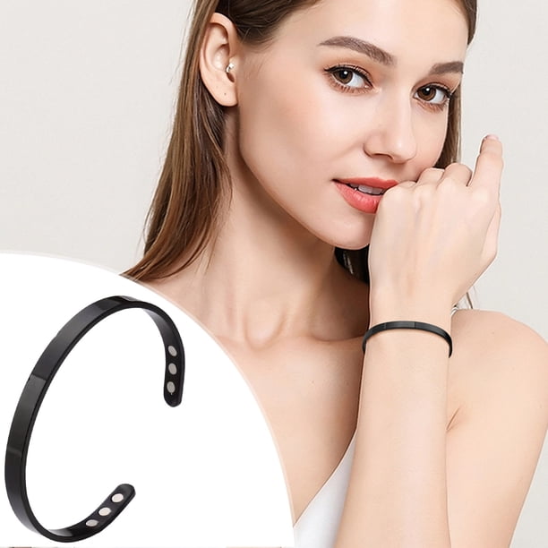 Pulsera de pareja, joyería de metal, apertura magnética, ajustable, accesorios de joyería para hombres y mujeres, pulsera, pulsera