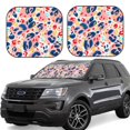 thumbnail image 1 of Vsdgher Hand Painted Abstract Leopard Print Print Car Windshield Sun Shade, Reflective Sunshade Window Sunshade Sun Visor Protector Fit for Cars,Trucks,SUVs-Small, 1 of 6