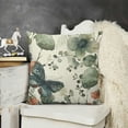 thumbnail image 2 of YINGXI  Eucalyptus Leaves Throw Pillow Covers,Seasonal Spring Summer Motto Green Cushion Case for Sofa Couch 12x12in, 2 of 5
