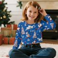 thumbnail image 5 of DISNIMO Christmas Snowman Tree Printed Girls Crop Tops Long Sleeve T Shirts Kids Crewneck Pullover Sweatshirt Fashion Casual Cropped Tops for Teens Youth, 5 of 7