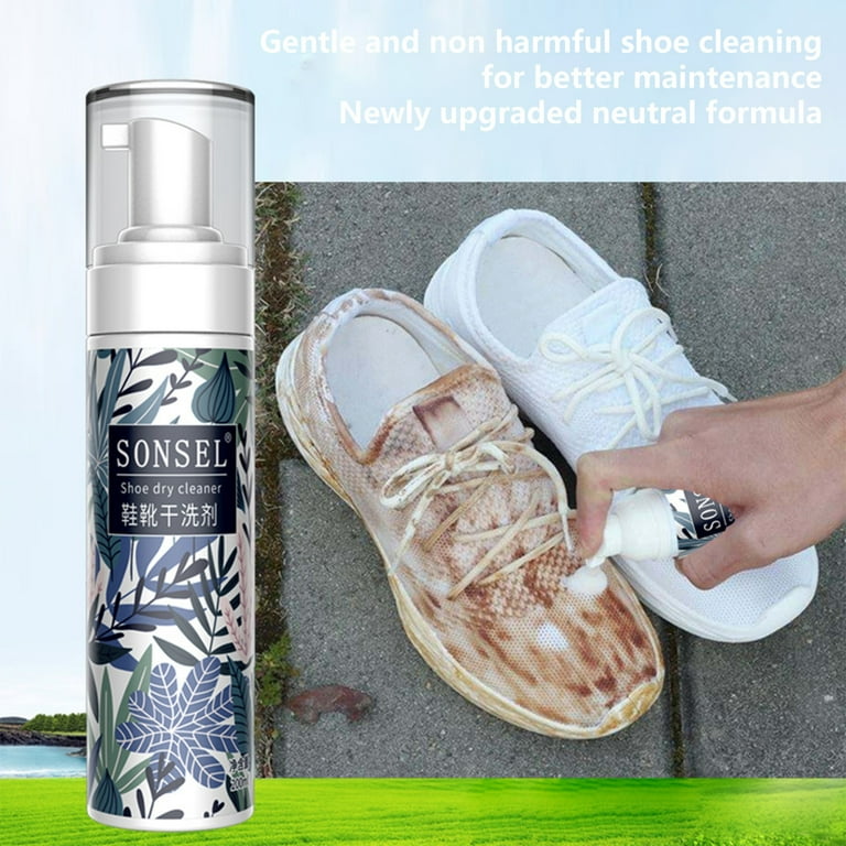 X Sneaker Cleaner Natural Foaming Solution, 6.8 oz - Shoe Cleaning Formula  for all Materials and Colors!