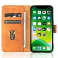 thumbnail image 6 of iPhone 14 Case, TECH CIRCLE PU Leather Wallet Flip Card Slots Cover Money Pocket Magnetic Closure Stand Kickstand Folio Phone Protective Case For iPhone 14 6.1 inch, Brown, 6 of 7