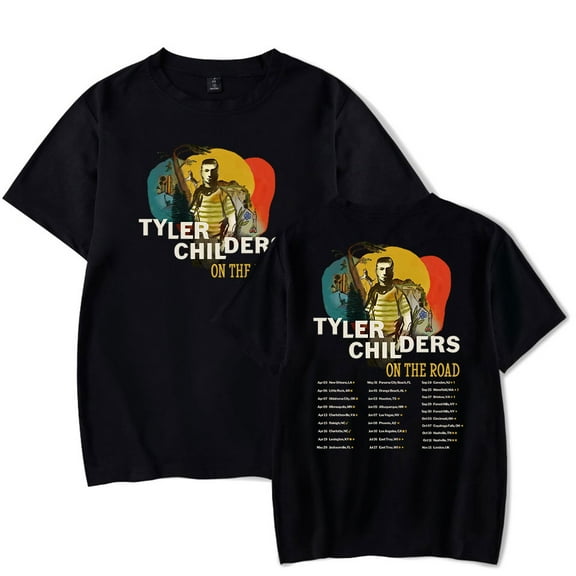 Tyler Childers On The Road Tour Tee Unisex Casual Short Sleeve Crewneck Tops