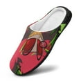 thumbnail image 3 of Hazbin Hotel Alastor Men's Fuzzy Slippers House Open Back Slippers Closed Toe Slippers Winter Cotton Lightweight Anti-slip Rubber Sole Slippers, 3 of 9
