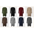 thumbnail image 2 of Langwyqu Autumn Winter Men Long Sleeved Hooded Knit Cardigan Button Coat, 2 of 3