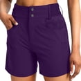 thumbnail image 2 of Zedker Women's 6" Hiking Cargo Shorts Quick Dry with Pockets Work Golf Short Lightweight Outdoor Active Summer for Women Size S-XXXL, 2 of 8