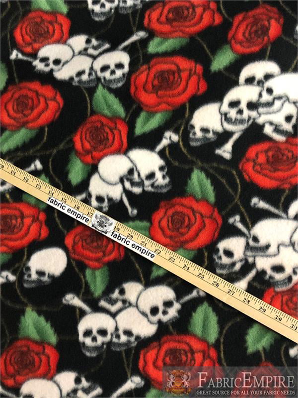 Skulls & Roses Fabric