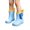 Light Blue, variant on Rain Boots for Girls Pink Animal Print Waterproof Nonslip Short Top PVC Kids Rain Shoes Comfort Fit Pink Size 12