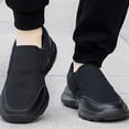 thumbnail image 6 of NOKIO Men's S𝗅ip On Sneakers Lightweight Breathable Walking Shoes Comfortable Casual L𝗈afers Non-S𝗅ip Durab𝗅e Outdoor Sport Shoes Wide Width Soft Sole Shoes for Back to College, 6 of 9
