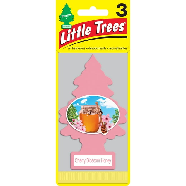 Little Trees Air Freshener Cherry Blossom Honey Fragrance 3Pack