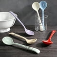 thumbnail image 3 of ACDANC Dessert Spoons Ceramic Coffee Spoons Set of 6 Long Handle Stirring Spoons Korean Ceramic Spoon for Dessert,Coffee,Ice Cream,Cereal,Yogurt, 3 of 7