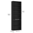 thumbnail image 5 of Homfa 82" Tall Bookcases, Freestanding Display Storage Shelves, 7-Tier Open Bookshelf for Home Office Living Room Bedroom, Black, 5 of 8