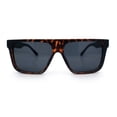 thumbnail image 5 of Kush Brush Logo Mens 90s Flat Top Horn Rim Plastic Urban Sunglasses [Matte Tortoise - Black], 5 of 8