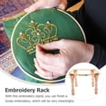 thumbnail image 3 of MasteelfCA 1 Set Wooden Embroidery Stand Cross Stitch Ring DIY Embroidery Frame Rack, 3 of 9