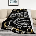 thumbnail image 2 of Gifts for Motorcycle Lovers, Birthday Gifts for Men/Women, Gifts for Husband/Wife Blanket 60"x50", Birthday Gifts for Him/Her, Anniversary Wedding Gift Ideas for Couples Sweet Ride Motorcycle, 2 of 6